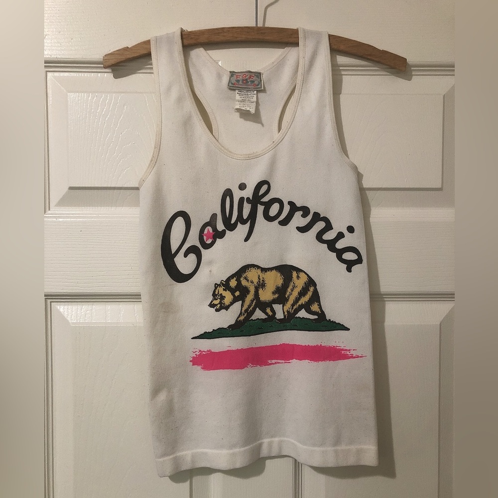 F & F California Bear Tank Top